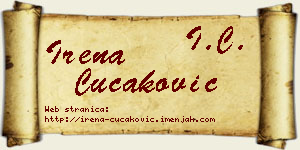 Irena Čučaković vizit kartica
